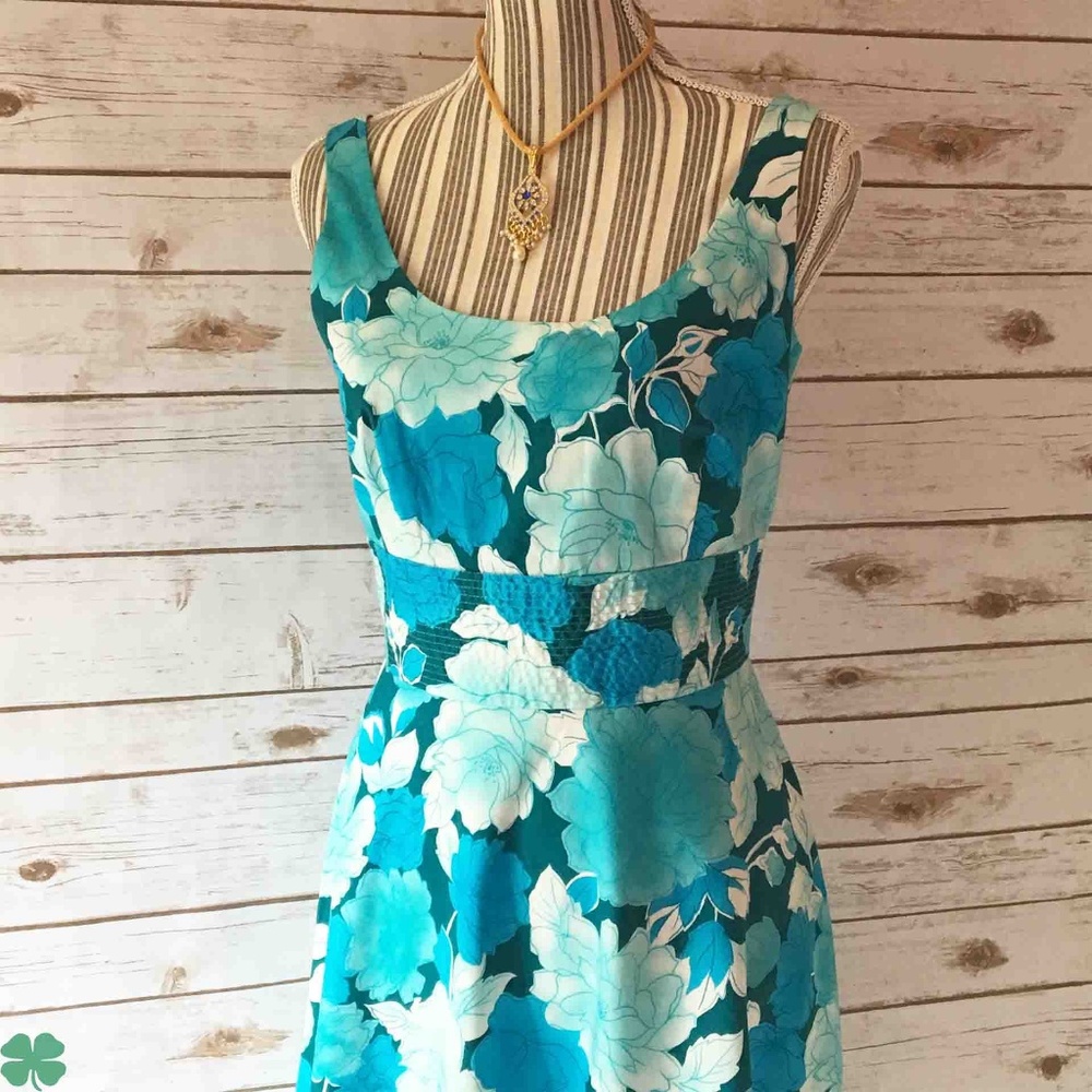 Donna Ricco Floral Sleeveless Dress Size 8 - Picture 3 of 10